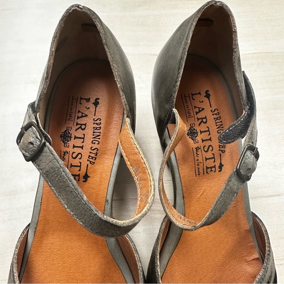 Spring Step L’Artiste Posadas gray leather sandals - Picture 5 of 10